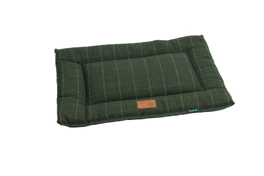 House of Paws Green Tweed Crate Mat
