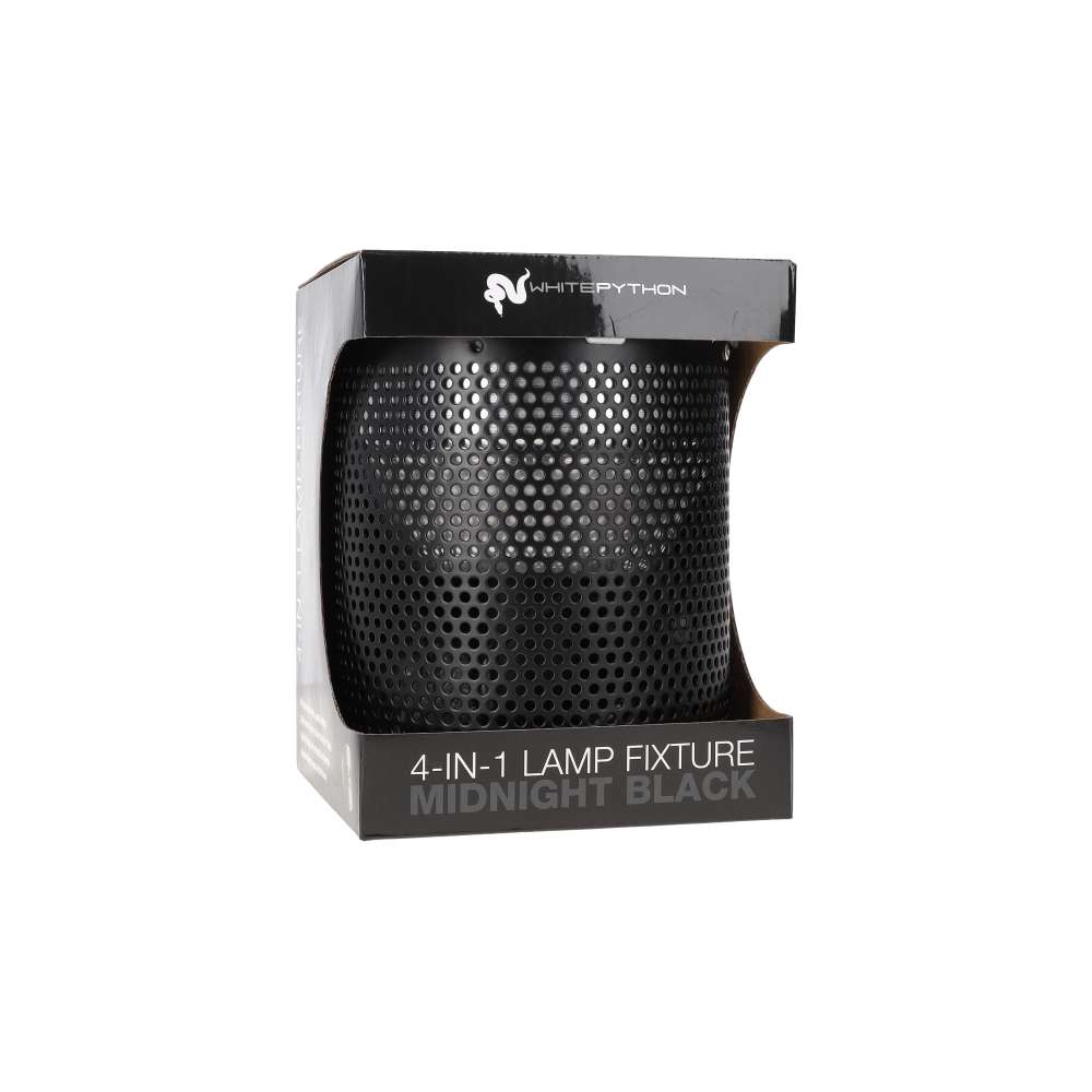 White Python 4in1 Lamp Fixture 200w - Midnight Black