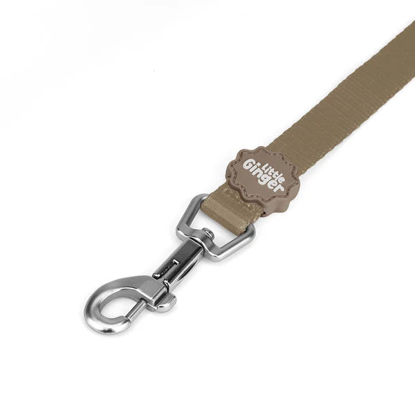 Little Ginger Two-Tone Lead Cafe Latte 120cm
