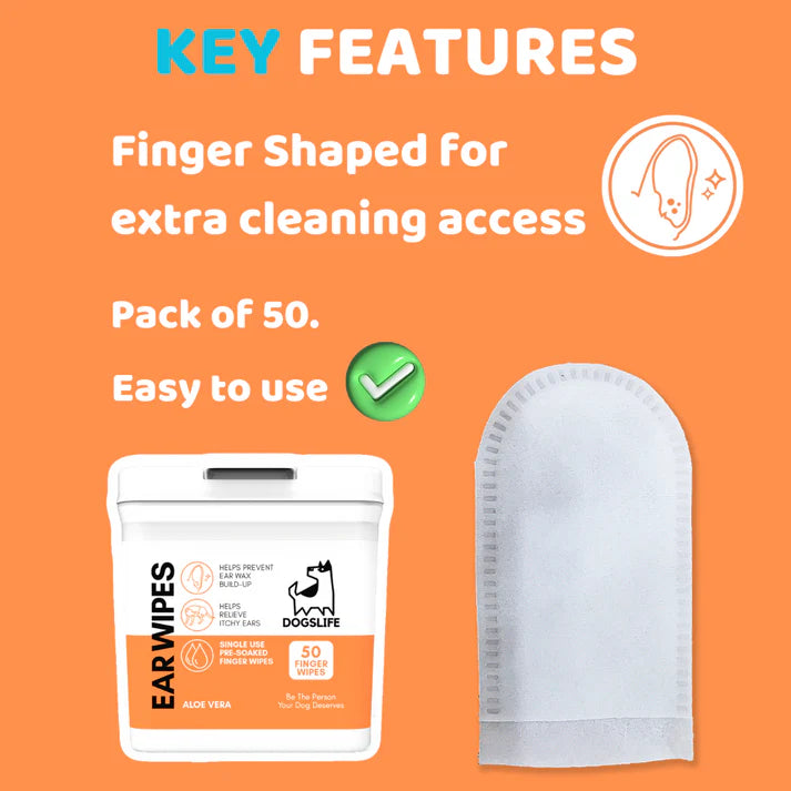 Dogslife Ear Wipes - 50 Pack