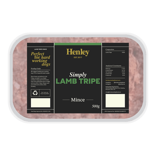 Henley Raw Simply Lamb Tripe Mince 500g