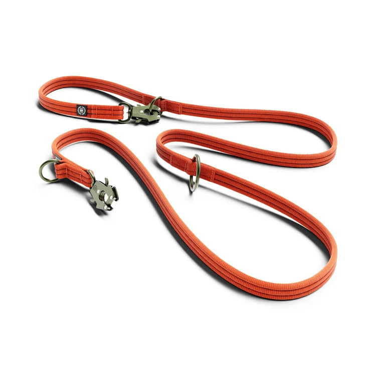 BullyBillows Lightweight Double Ended Lead 2m - Orange