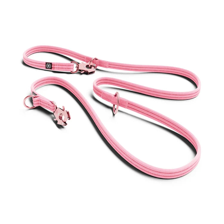 BullyBillows Lightweight Double Ended Lead 2m - Pink