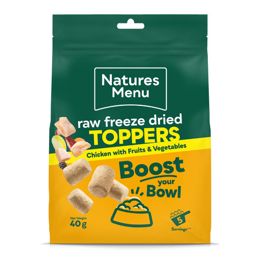 Natures Menu Freeze Dried Toppers 40g - Multiple Flavours