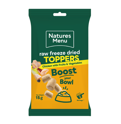 Natures Menu Frozen Dried Toppers 15g - Chicken