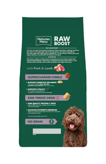 Natures Menu Raw Boost Pork & Lamb
