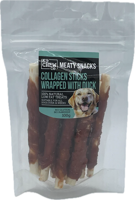 K9 Chew Snacks - Collagen Sticks with Duck 100g