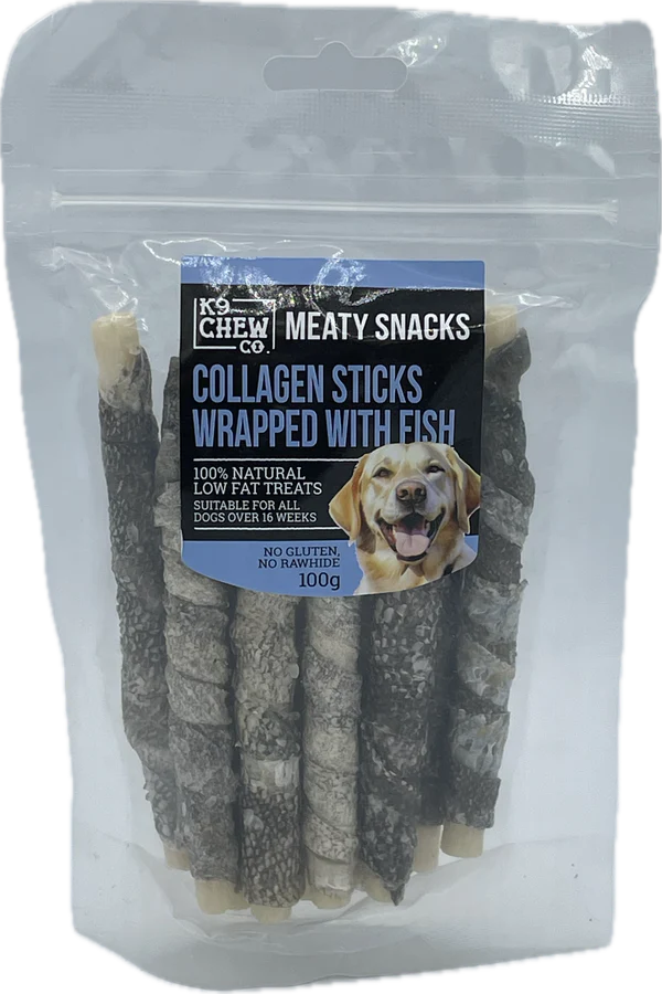 K9 Chew Snacks - Collagen Sticks with Fish 100g