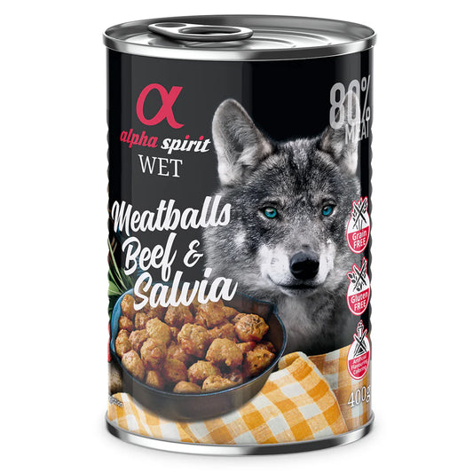 Alpha Spirit Meatballs Beef and Salvia 400g