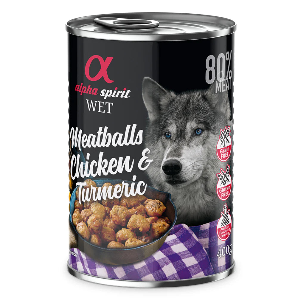 Alpha Spirit Meatballs Chicken with Turmeric 400g