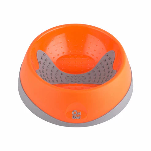 Lickimat Oral Health Bowl Dog Orange