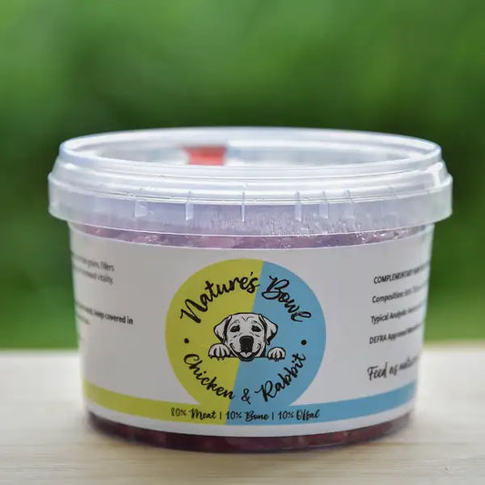 Natures Bowl 80:10:10 Chicken & Rabbit 500g