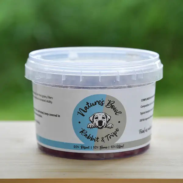 Natures Bowl 80:10:10 Rabbit & Tripe 500g