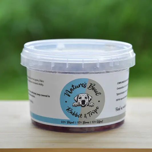 Natures Bowl 80:10:10 Rabbit & Tripe 500g