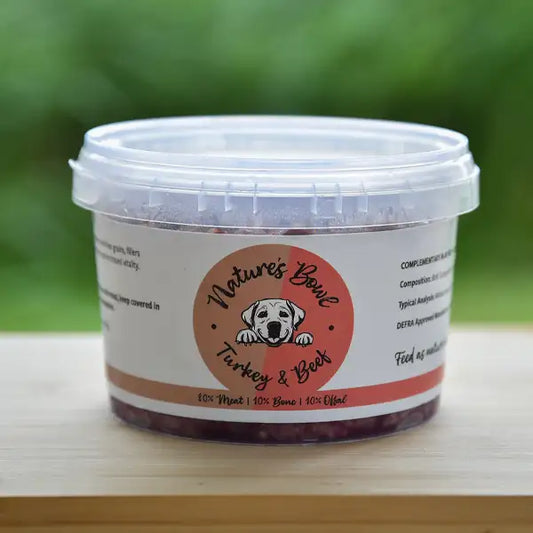 Natures Bowl 80:10:10 Turkey & Beef 500g