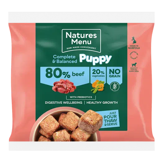 Natures Menu Nuggets 80/20 - Puppy Beef 1KG