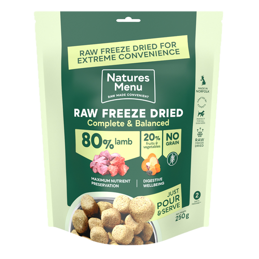 Natures Menu Freeze-Dried Complete 80/20 250g - Multiple Flavours