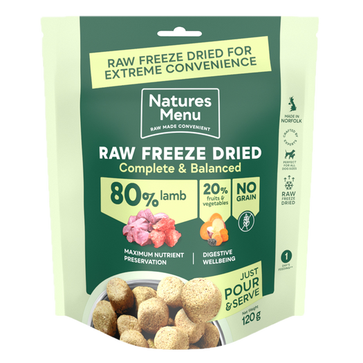 Natures Menu Freeze-Dried Complete 80/20 120g - Multiple Flavours
