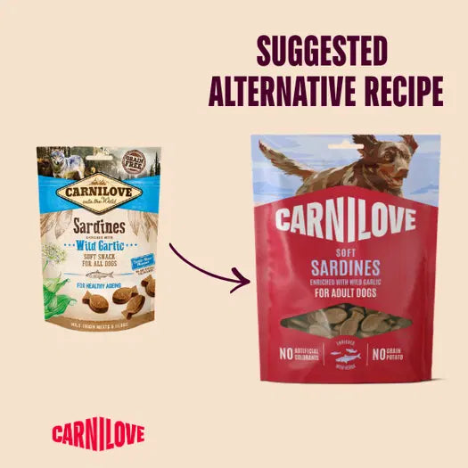 Carnilove Soft Treats Sardines with Wild Garlic 200g