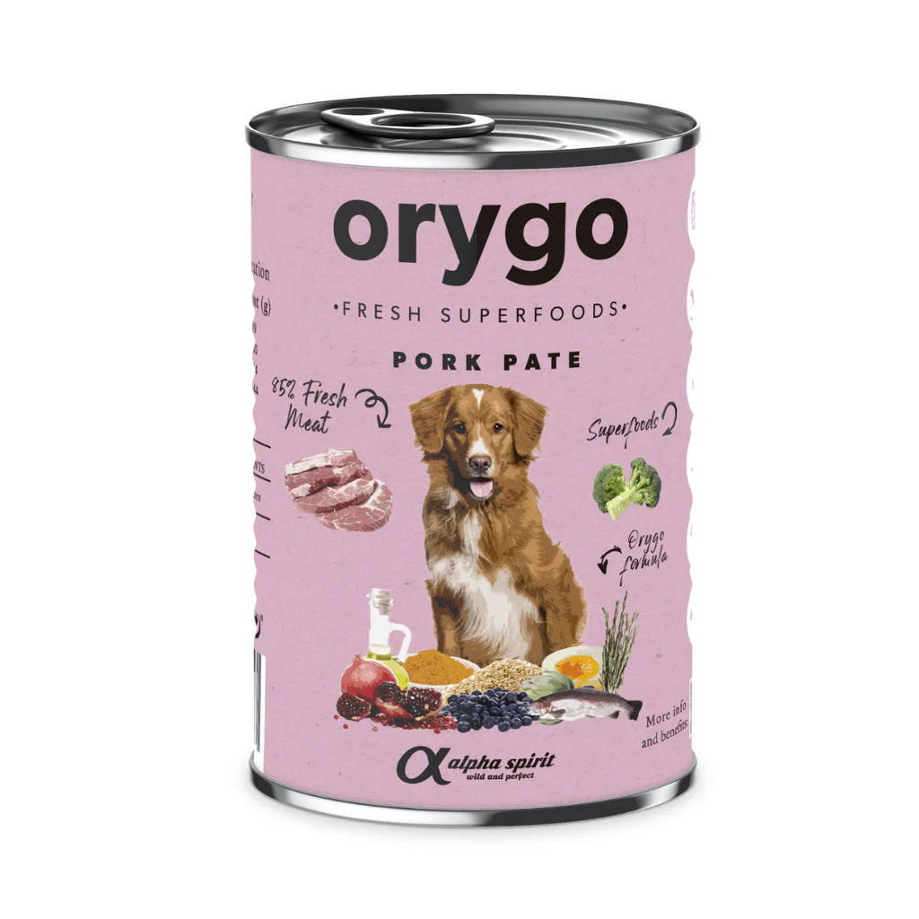 Orygo Pork with Broccoli Dog Wet 400g