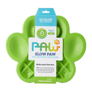 PAW Slow Feeder Activity Bowl - Green