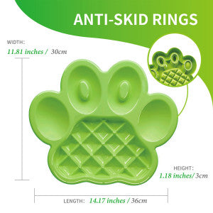 PAW Slow Feeder Activity Bowl - Green