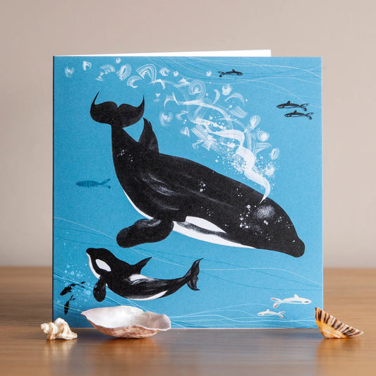 Lydia London - Orca Killer Whale Card