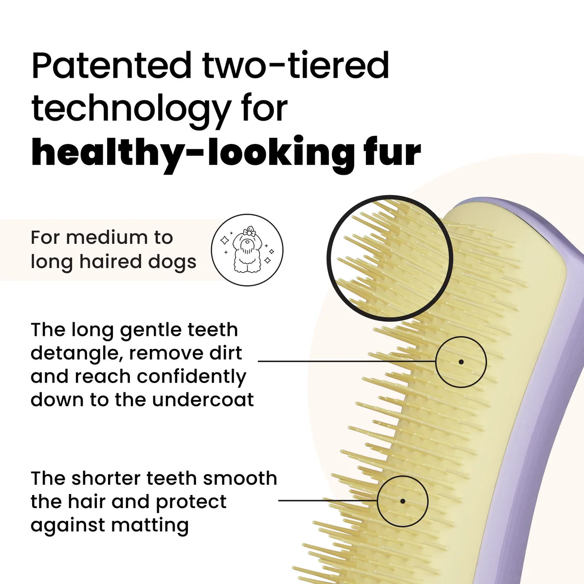 Pet Teezer Detangling Grooming Brush - Small Breed