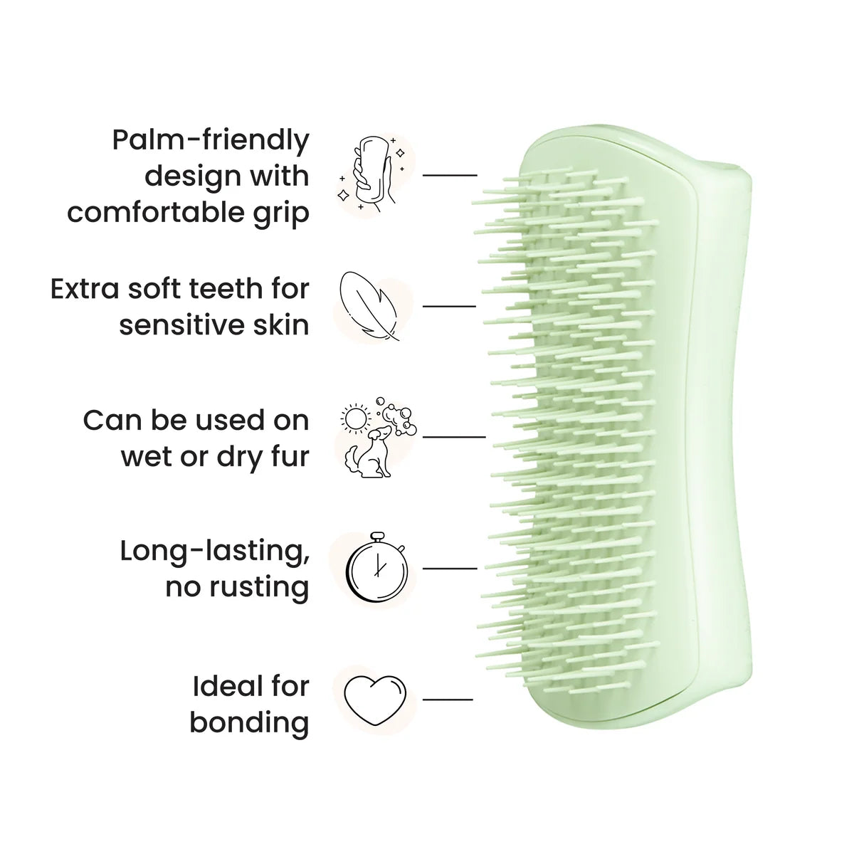 Pet Teezer Puppy Grooming Brush - Mint