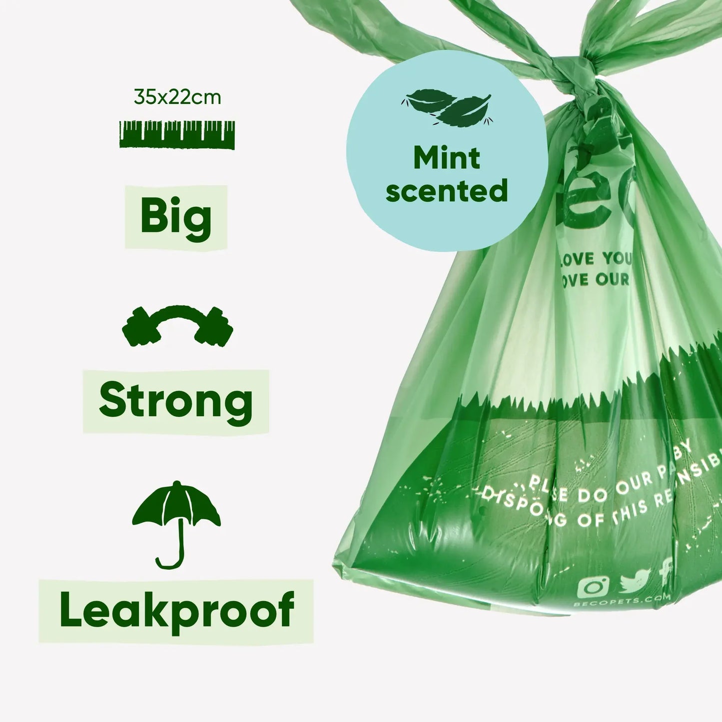 Beco Poop Bags Scented Handled - 315