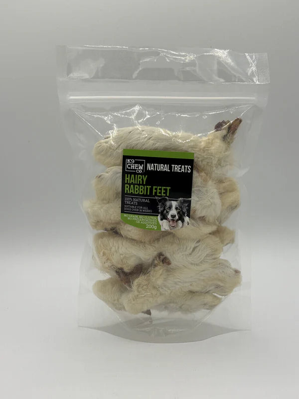 K9 Chew - Rabbit Feet with Hair 200g