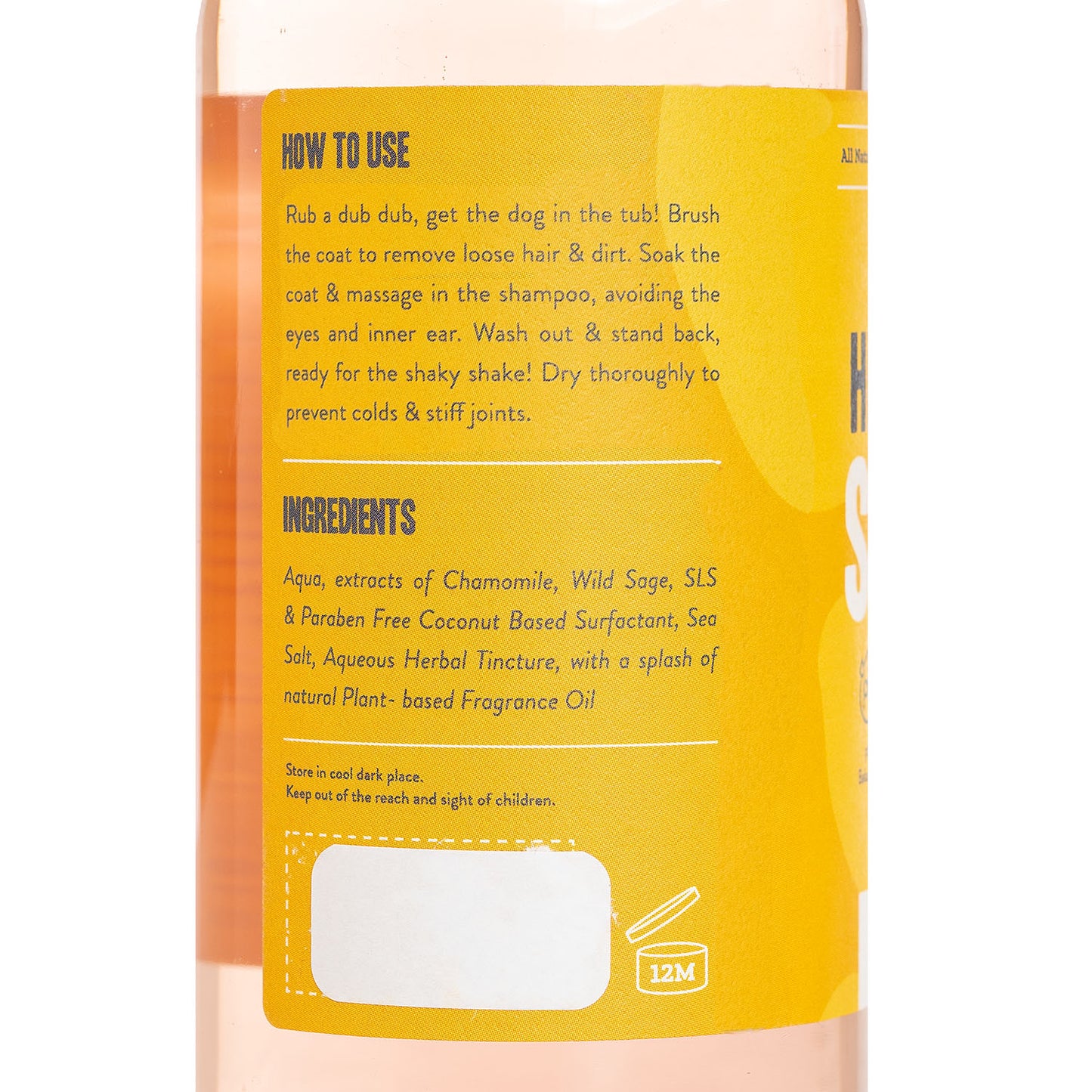 Herbal Dog Shampoo Rasp & Vanilla 250ml