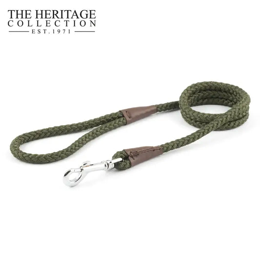 Ancol Heritage Rope Lead Green