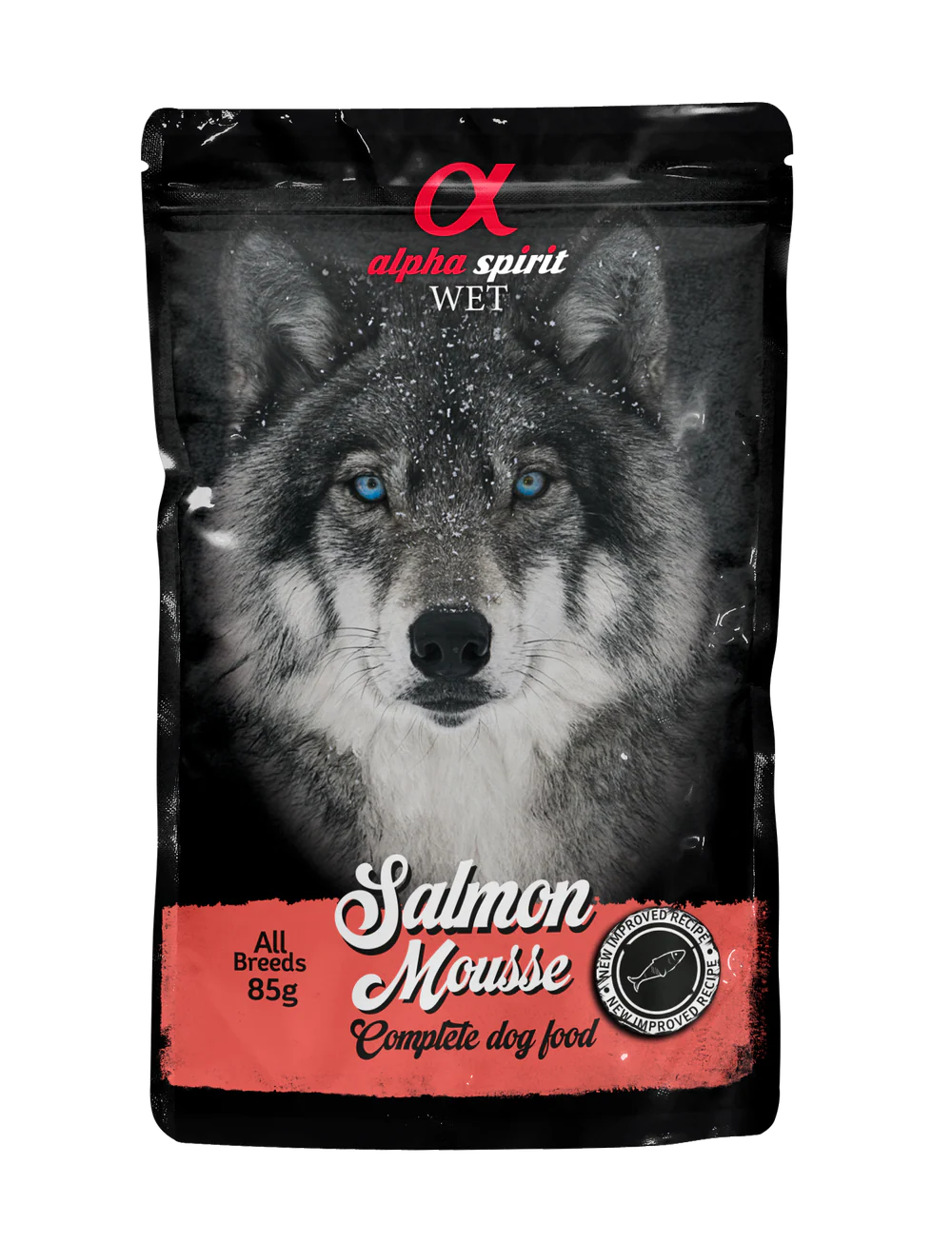 Alpha Spirit Salmon Pate Complete Dog Food 85g