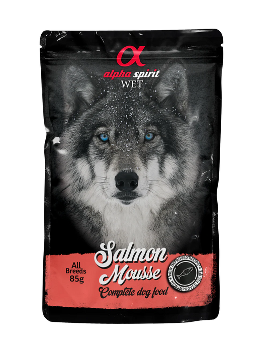 Alpha Spirit Salmon Pate Complete Dog Food 85g