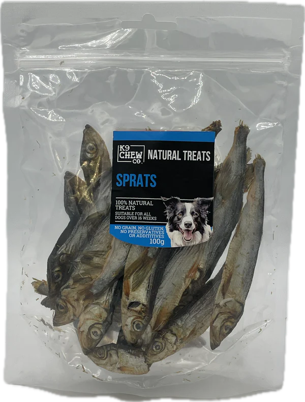 K9 Chew Co. Dried Sprats 100g
