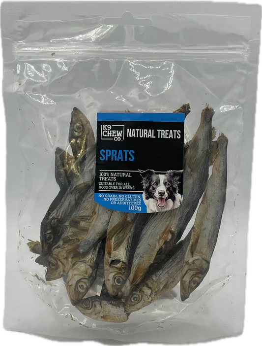 K9 Chew Co. Dried Sprats 100g
