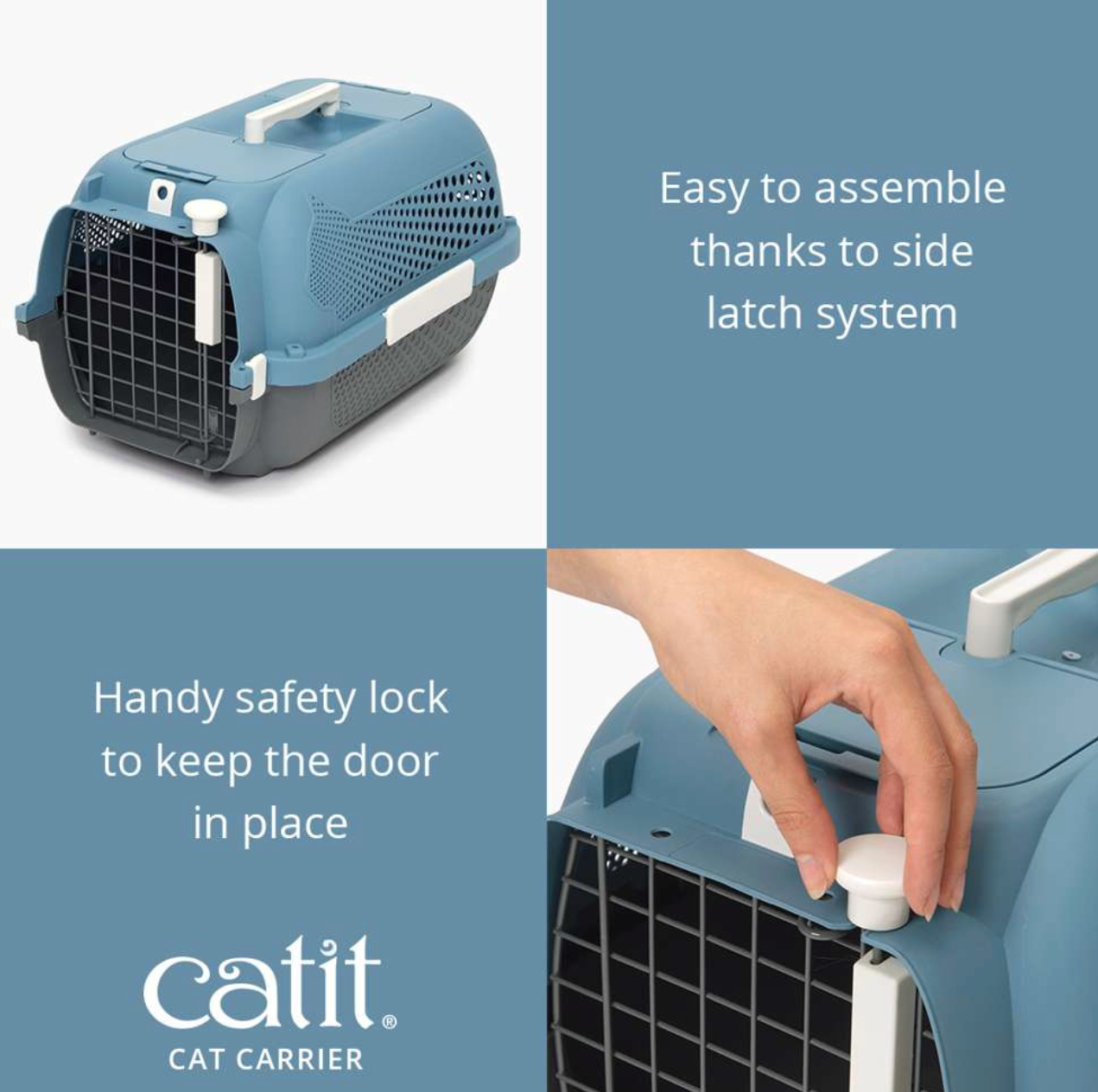 Catit Carrier Blue/Grey - Small