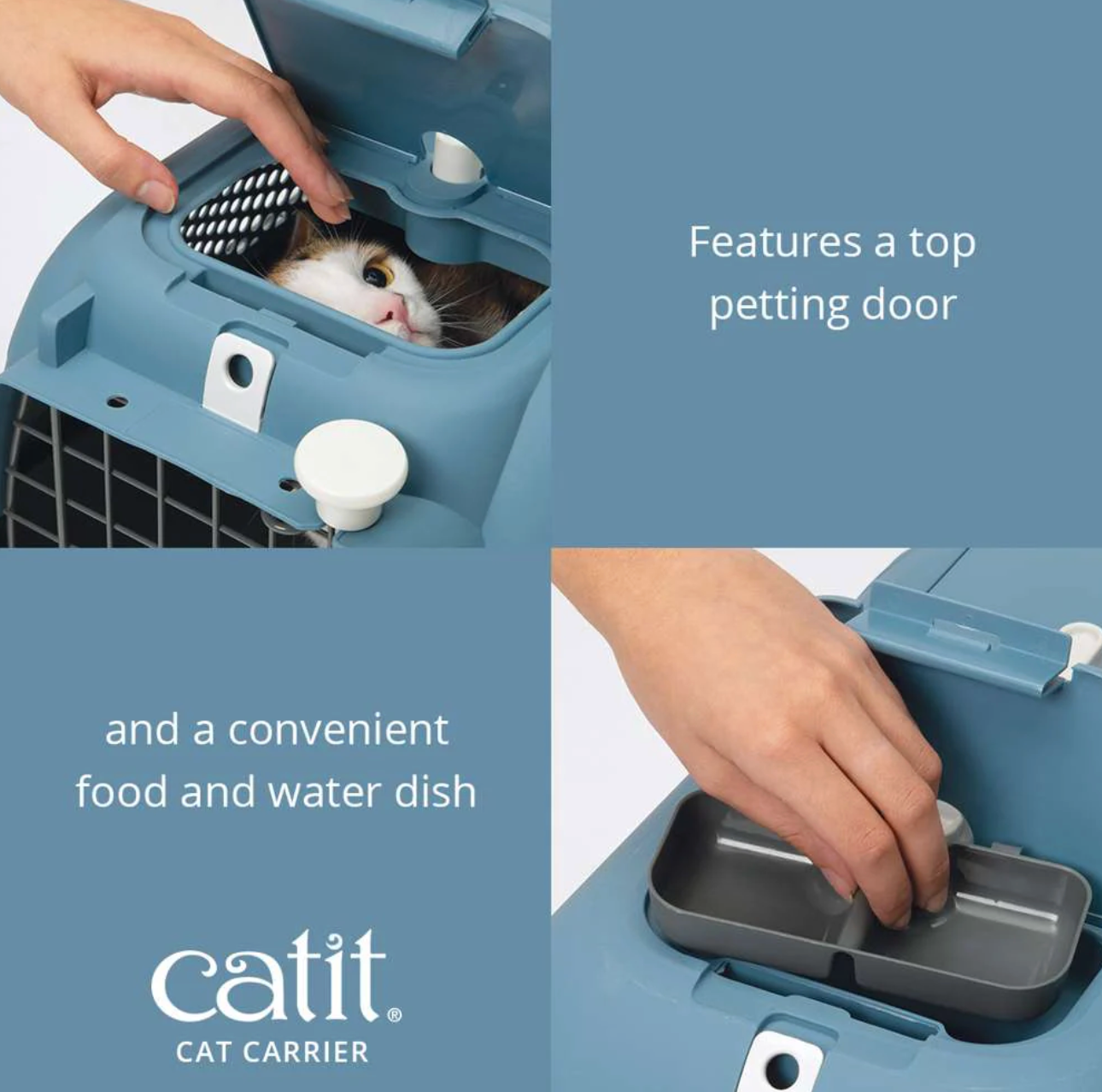 Catit Carrier Blue/Grey - Small