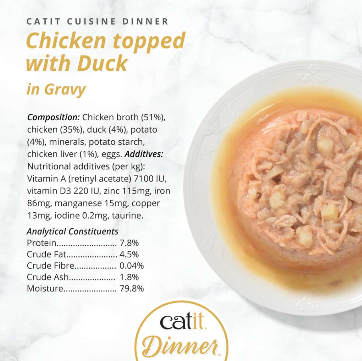 Catit Chicken Dinner with Duck 75g