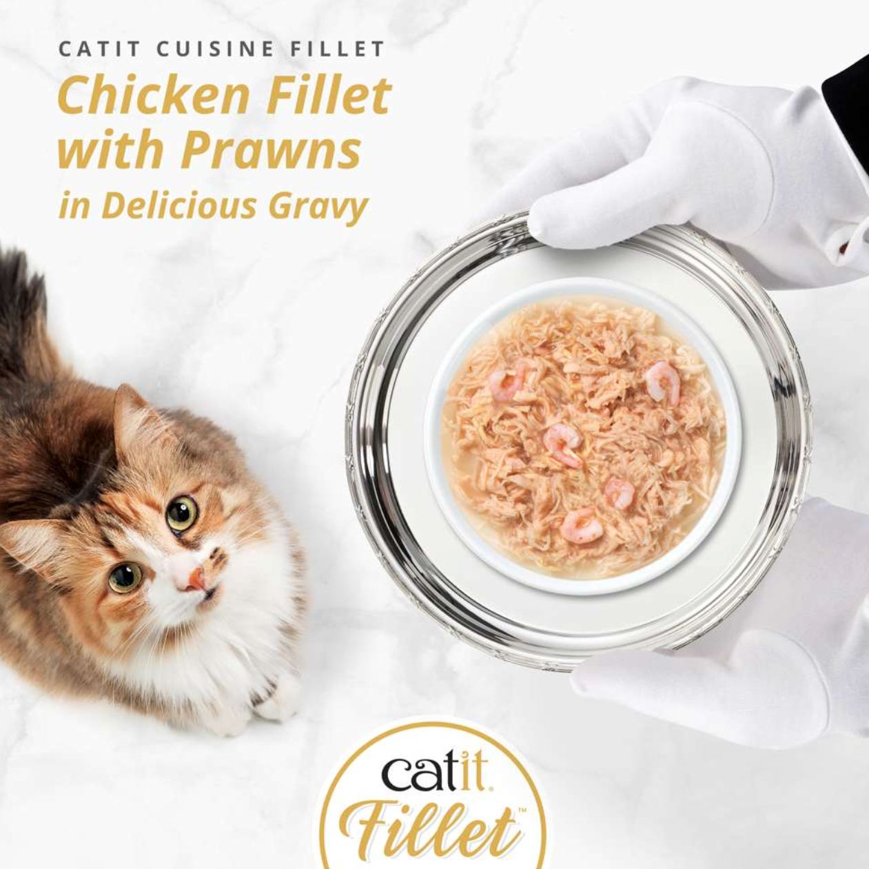 Catit Chicken Fillet with Prawns 75g