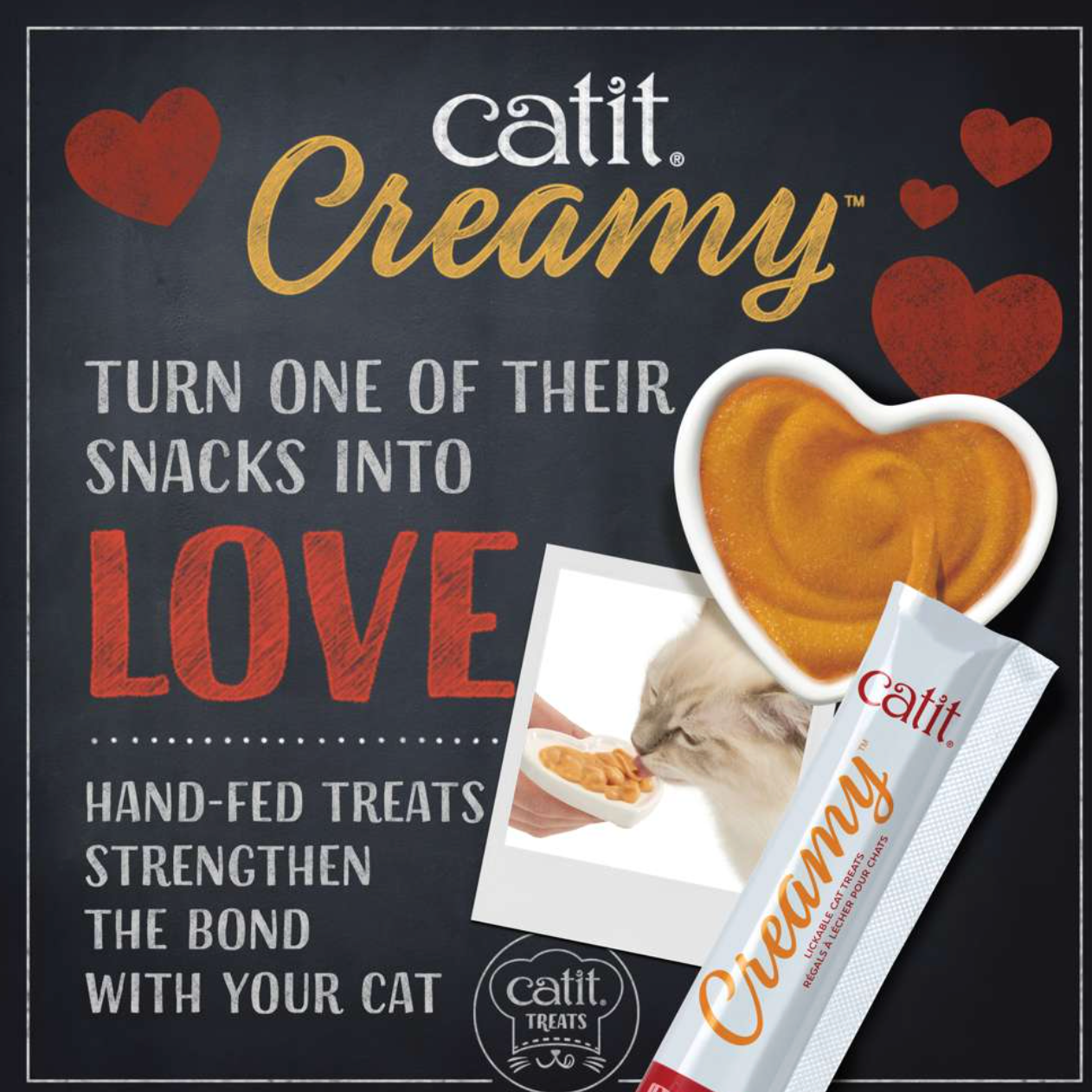 Catit Creamy Treats Chicken & Lamb 4x10g