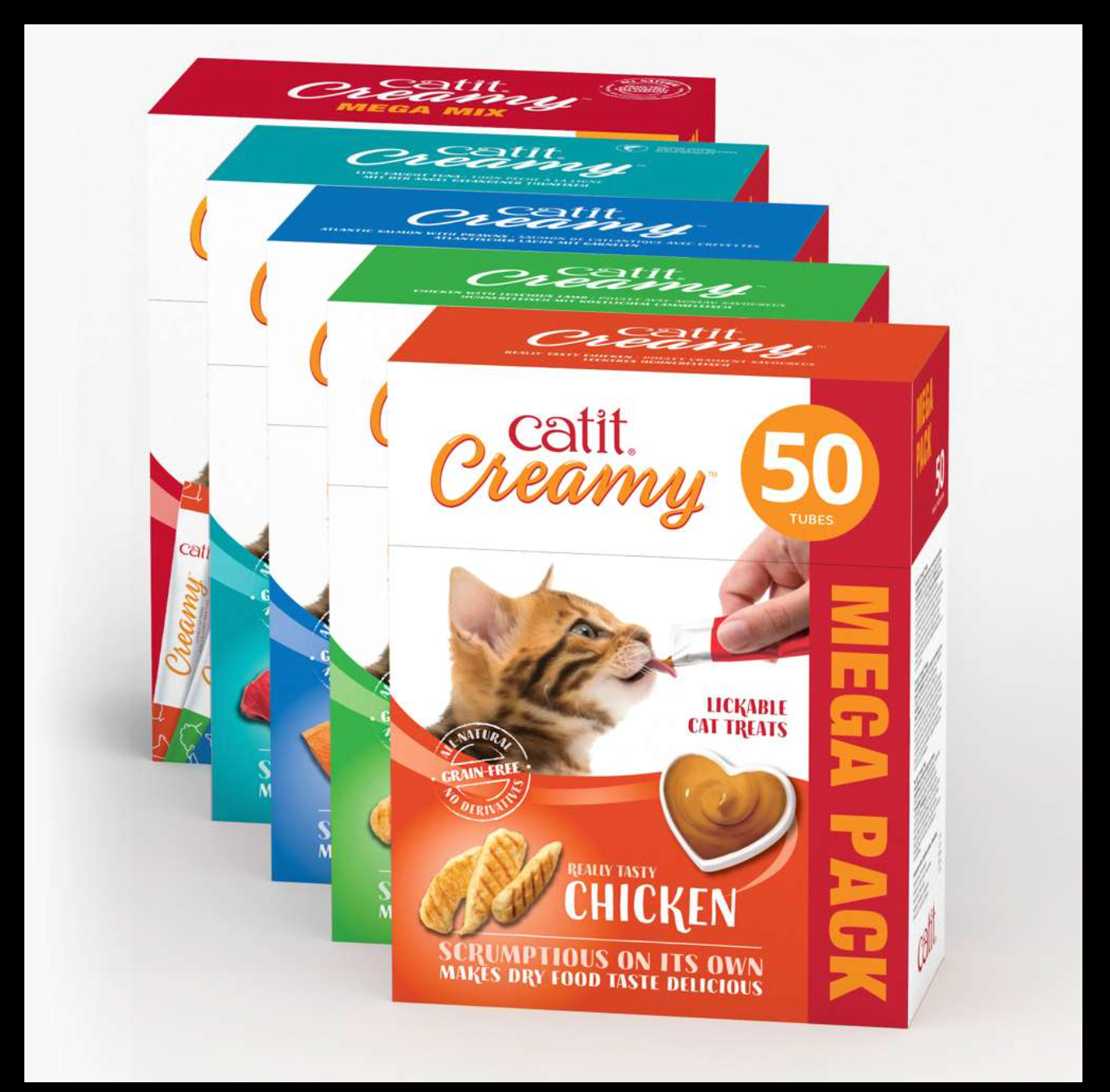 Catit Creamy Lickable Mega Mix 50x10g