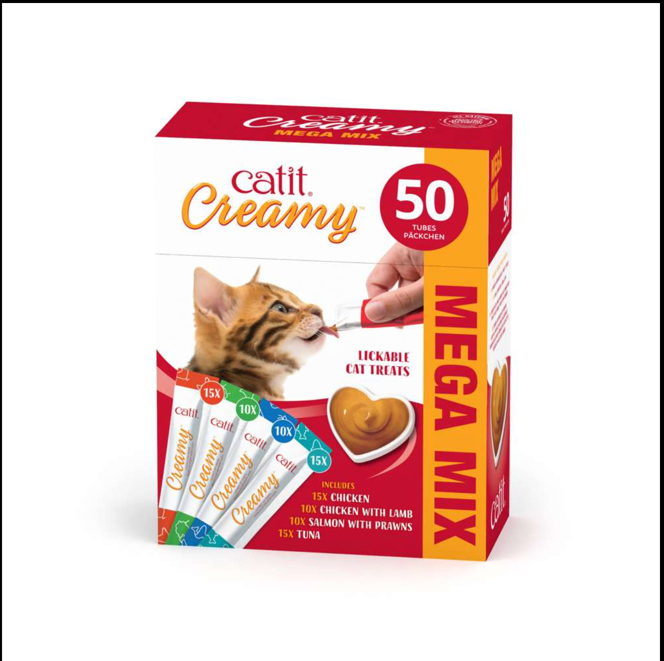 Catit Creamy Lickable Mega Mix 50x10g