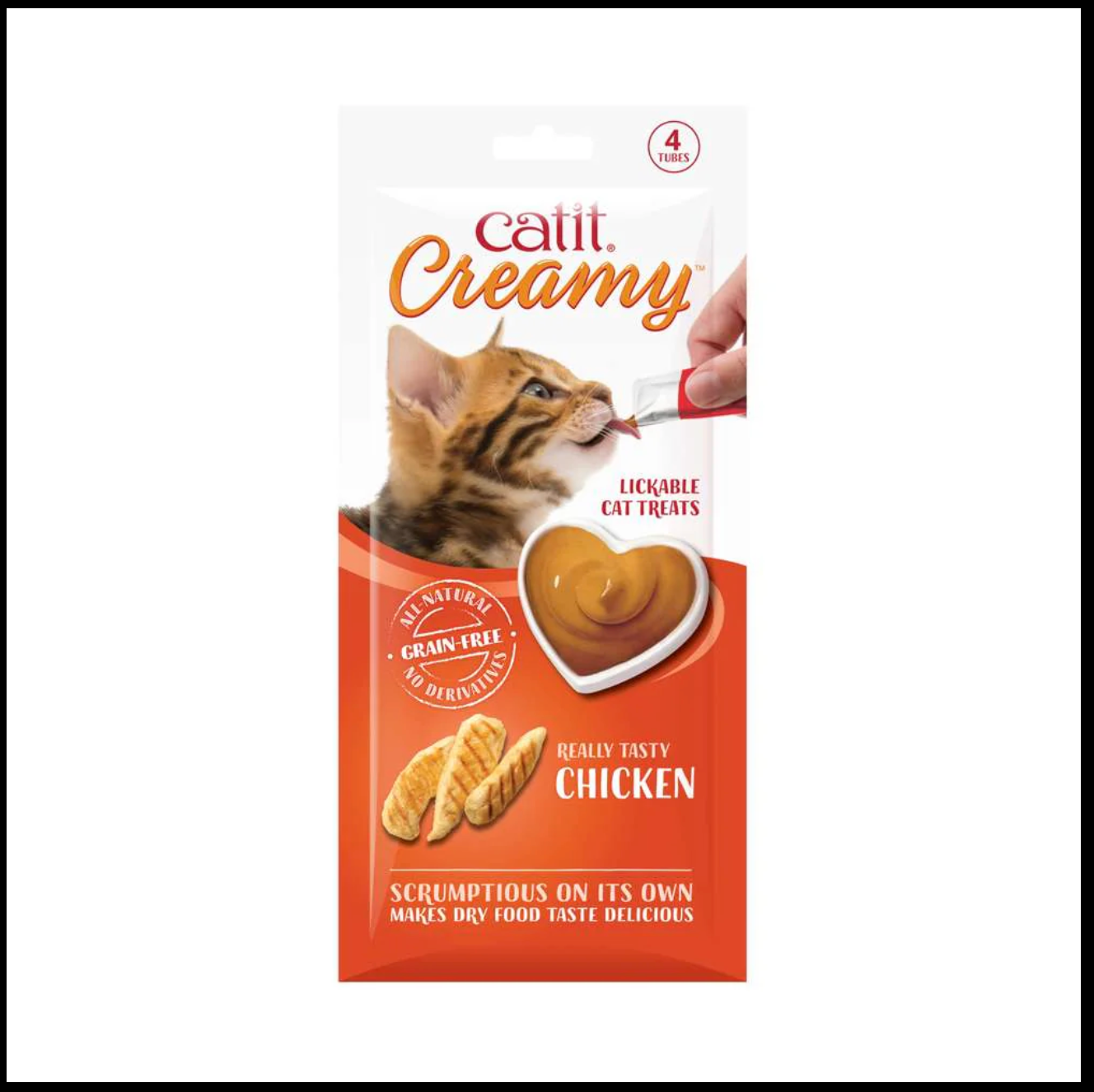 Catit Creamy Treats Chicken 4 x 10g