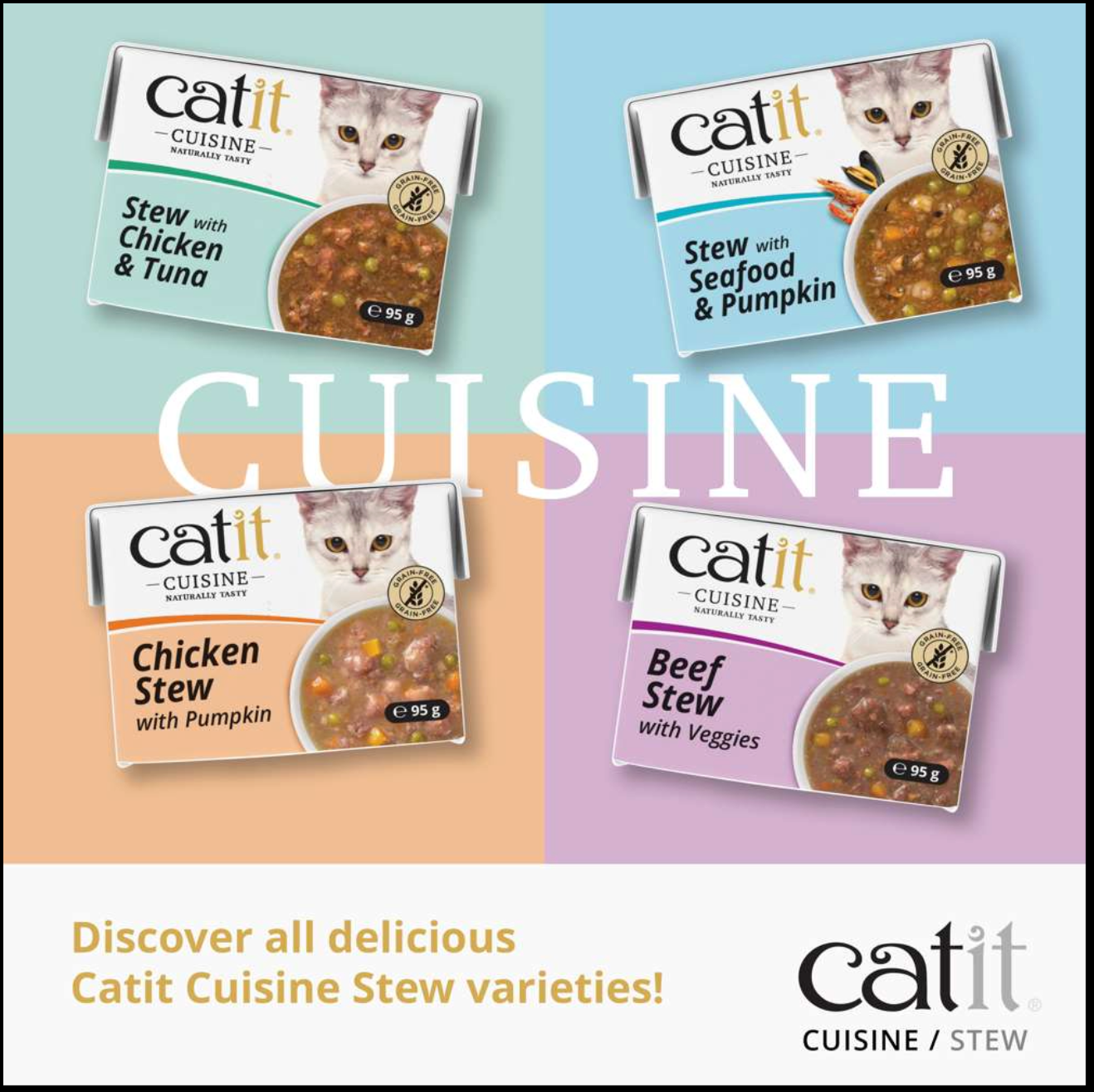 Catit Cuisine Hearty Stews Variety 12Pk