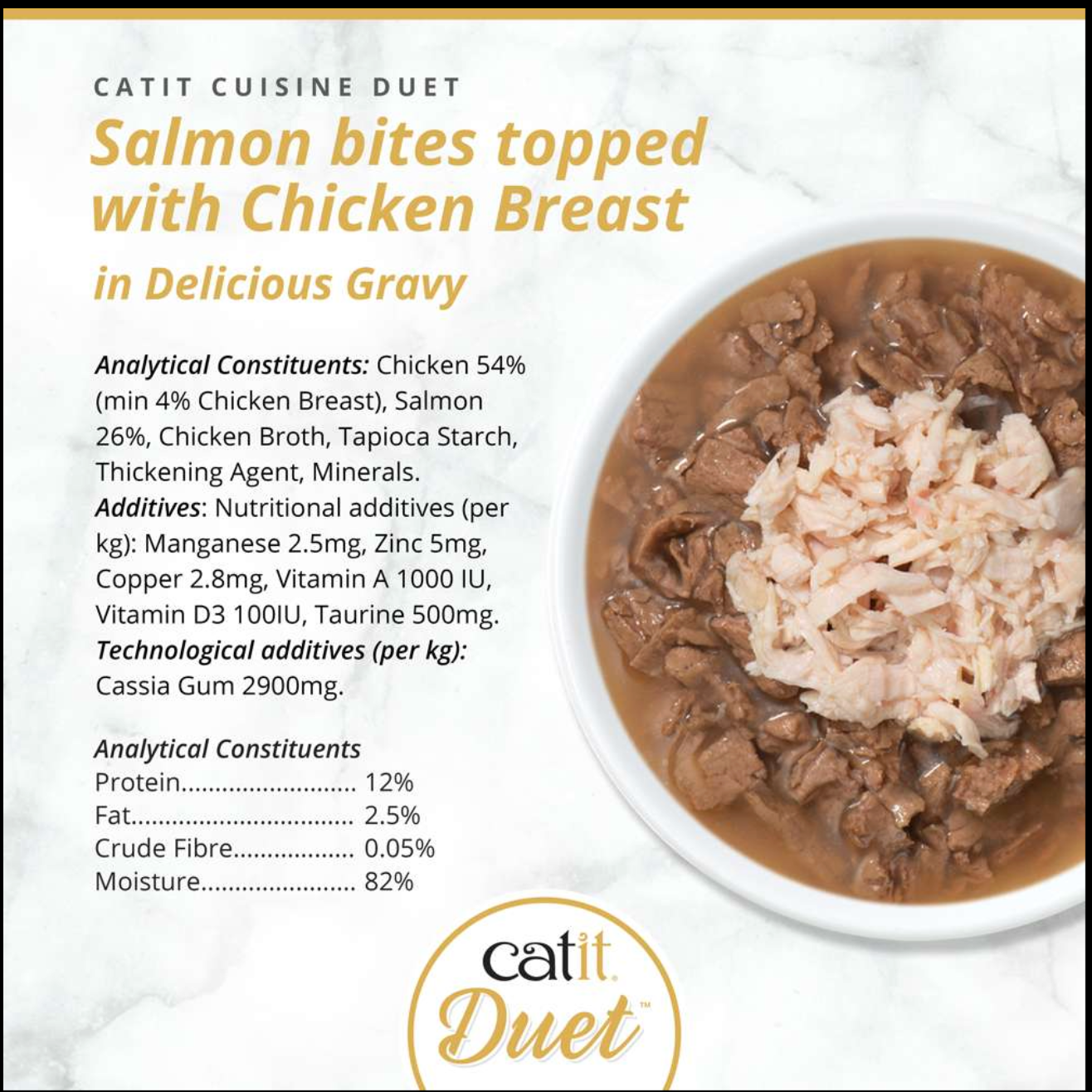 Catit Duet Salmon with Chicken 75g