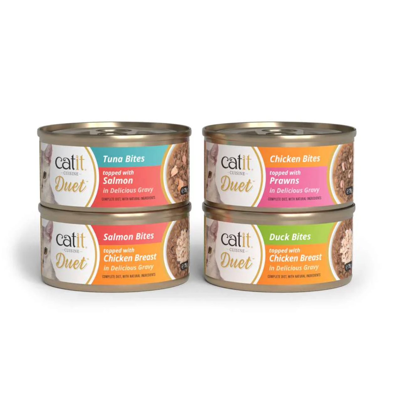 Catit Duet Variety Pack 12x75g