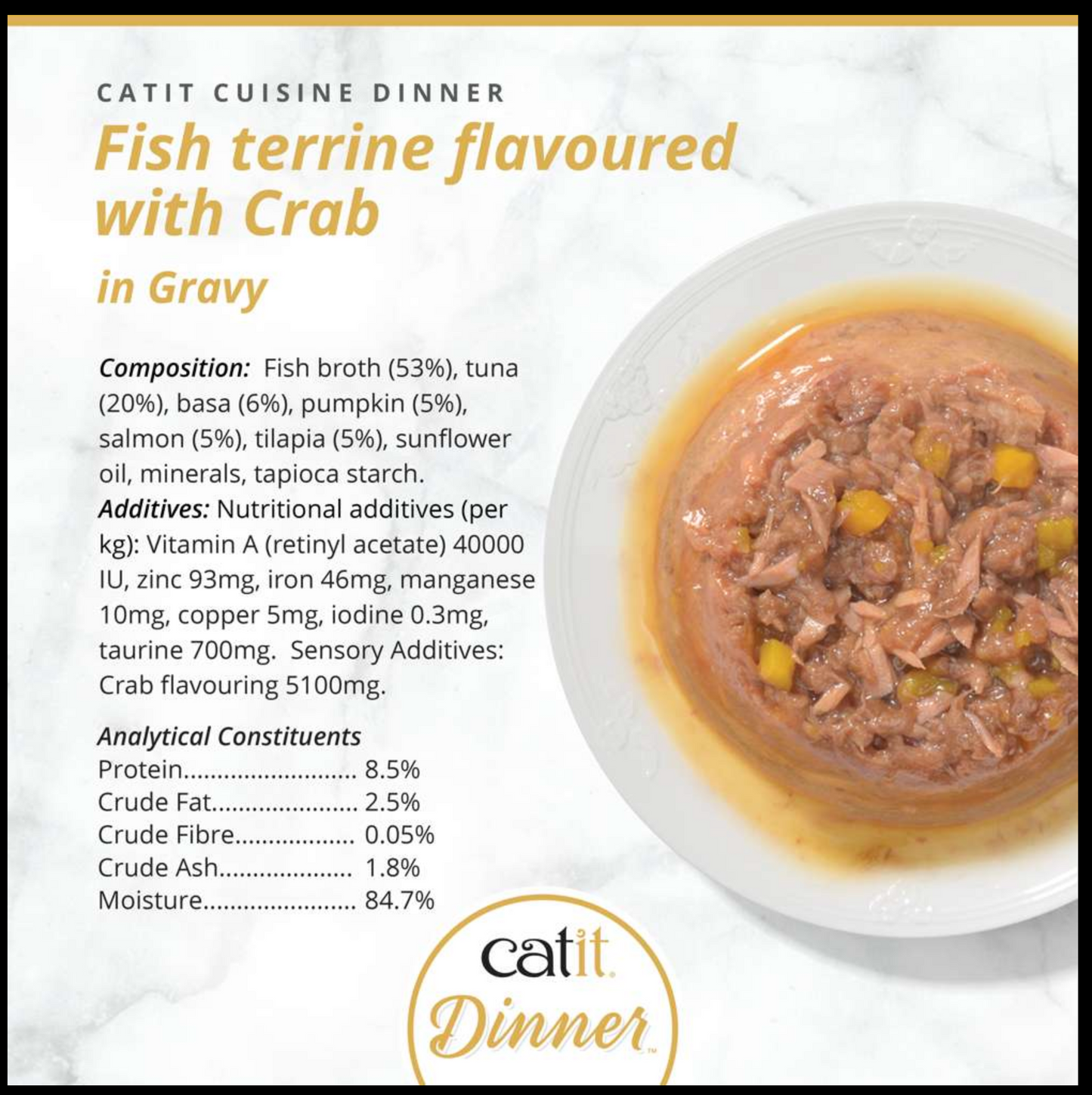 Catit Fish Dinner with Crab 75g