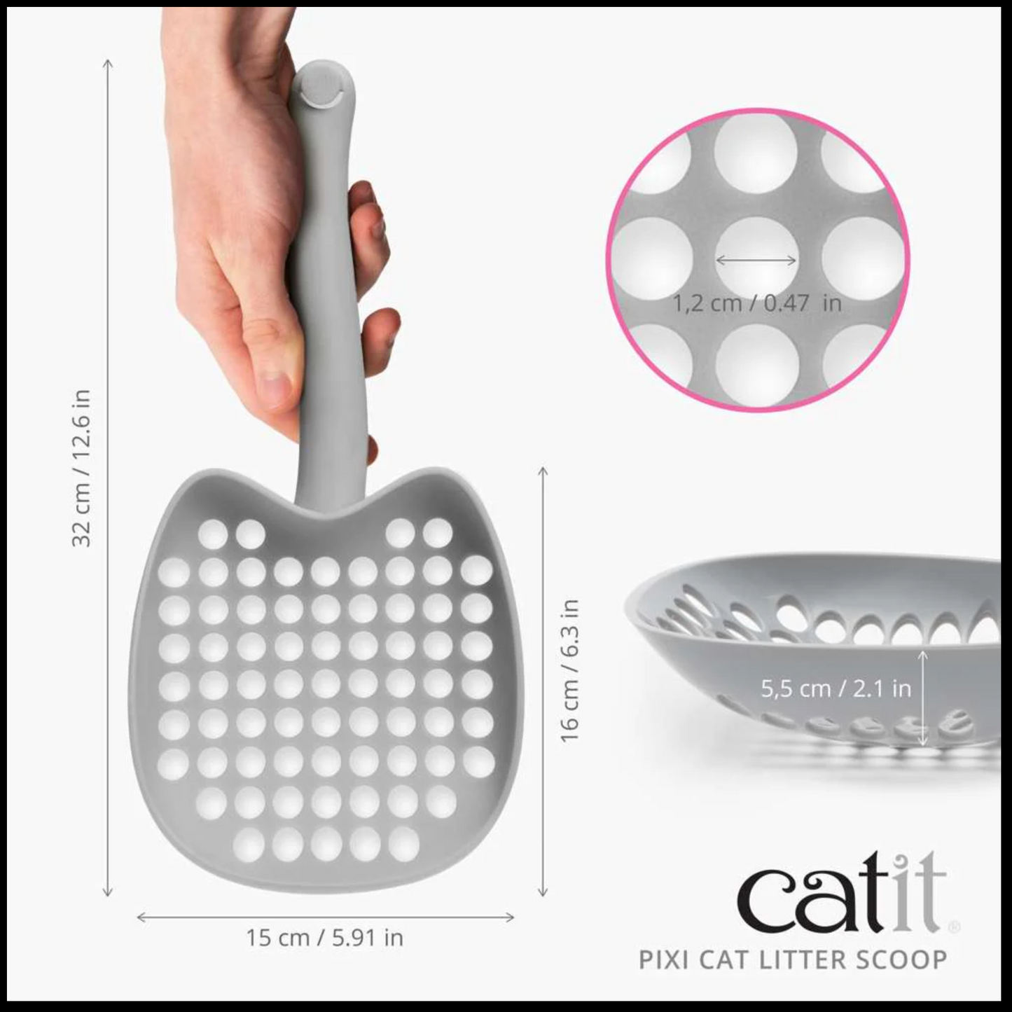 Catit Pixi Scoop Grey 32cm